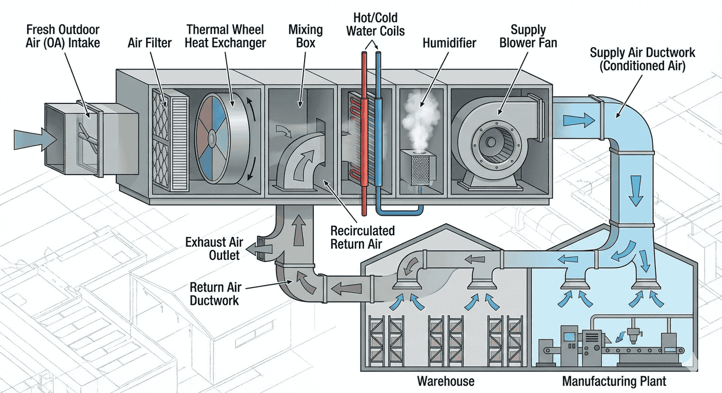 Air Handlers in Building Ventilation and Temperature Control