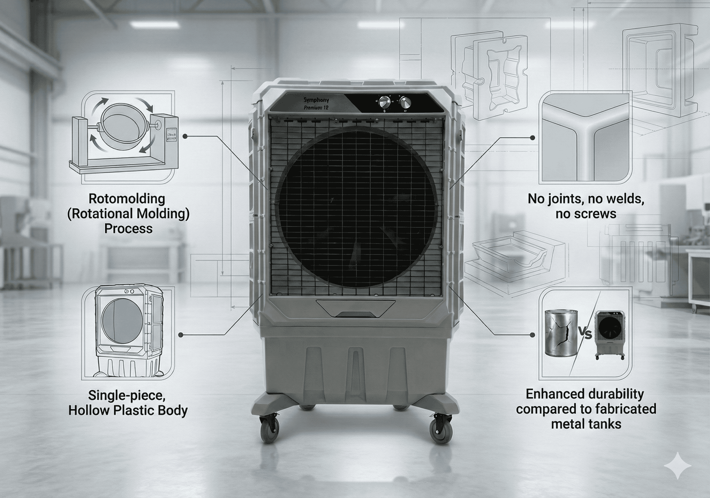 What is the Advantage of Rotomolded Coolers over Fabricated Metal?