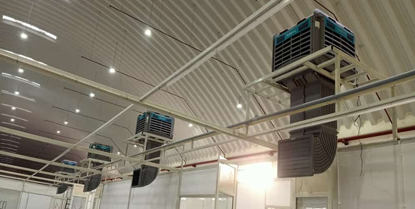 Industrial Cooling in Ahmedabad: Adapting to High Ceilings and Open Workshops