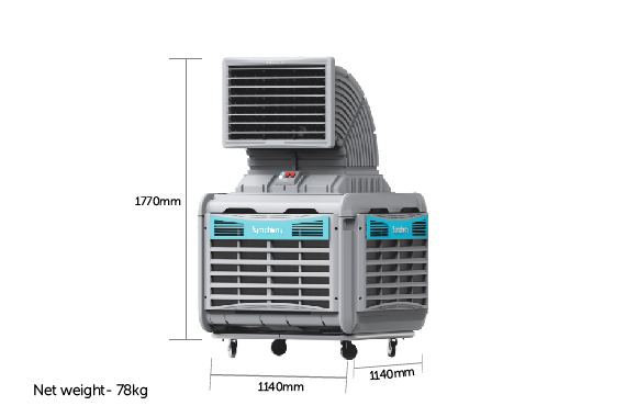 Industrial Evaporative Duct Air Cooler System for Factories ...