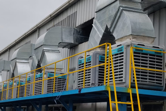 Industrial Ducting Cooling System for Factory Operations