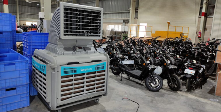 Industrial or Commercial Portable Cooling System relocation reconfiguration