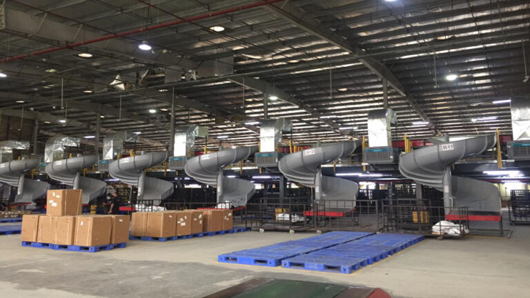 Industrial Ducting Cooler for Logistic Warehouse