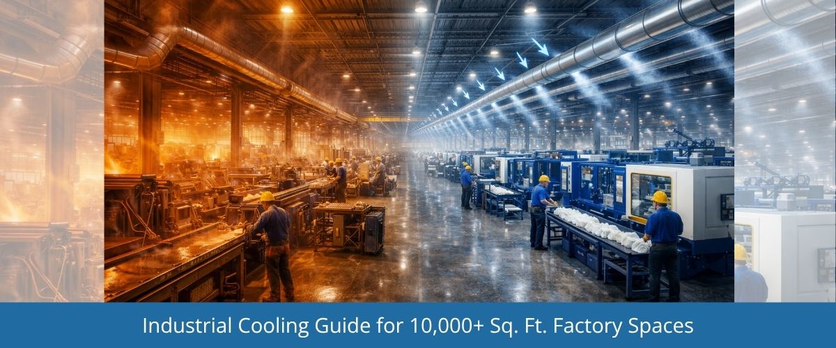 Industrial Cooling Guide for 10,000+ Sq. Ft. Factory Spaces