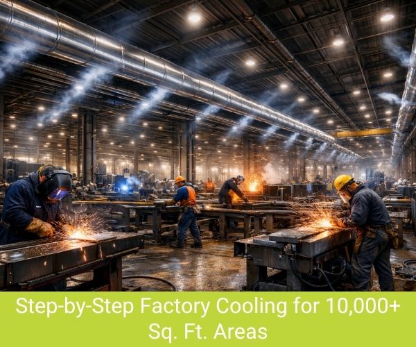 Step-by-Step Factory Cooling for 10,000+ Sq. Ft. Areas