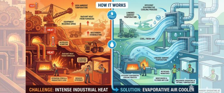 Cooling Challenges in Metal & Mining Industries and How Evaporative Cooling Solves Them – A Case Study