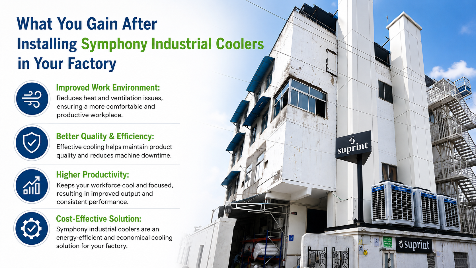 What You Gain After Installing Symphony Industrial Coolers in Your Factory