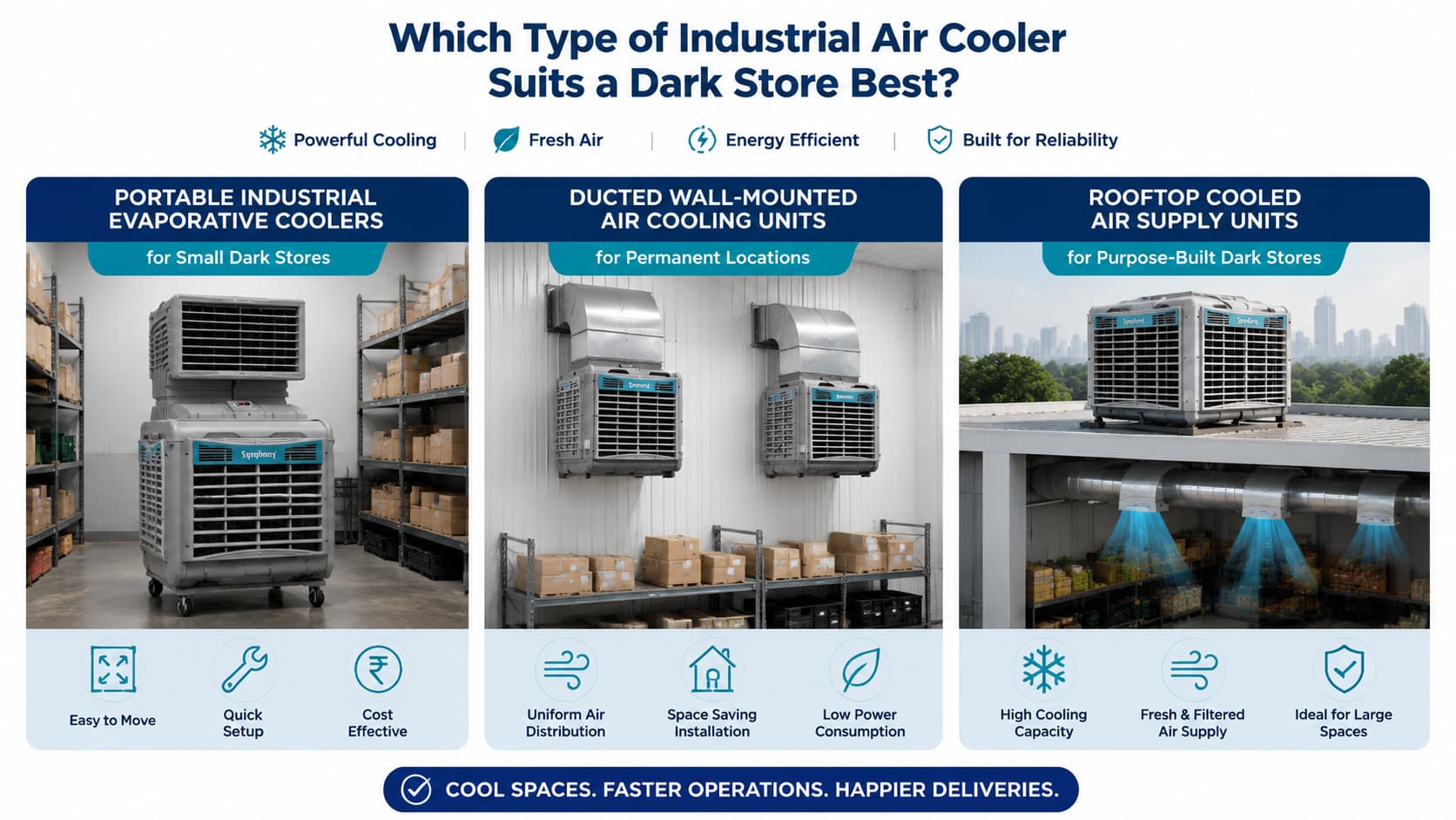 Which Type of Industrial Air Cooler Suits a Dark Store Best?