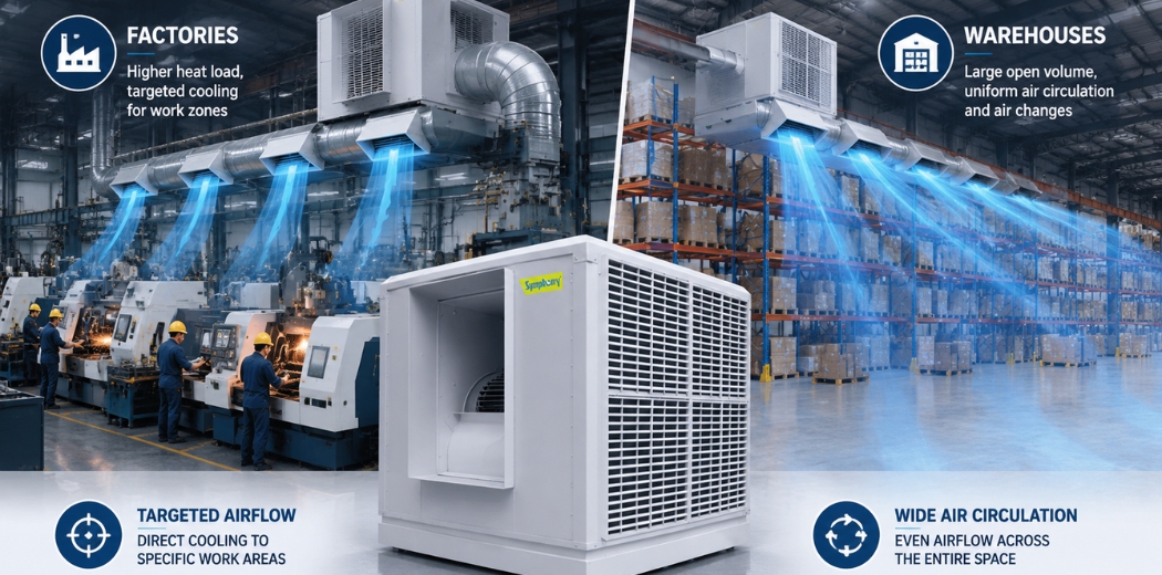 Optimizing Industrial Cooling for Factories & Warehouses