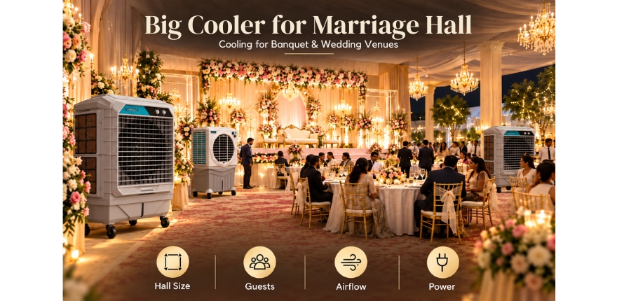 Big Cooler for Marriage Function Hall