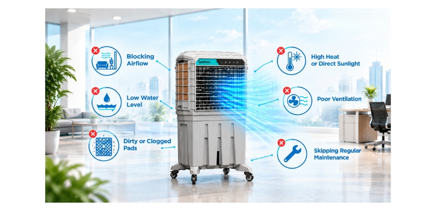 Common Office Cooling Mistakes That Reduce Air Cooler Performance