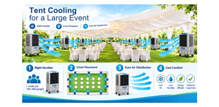Tent Cooler for Large Space