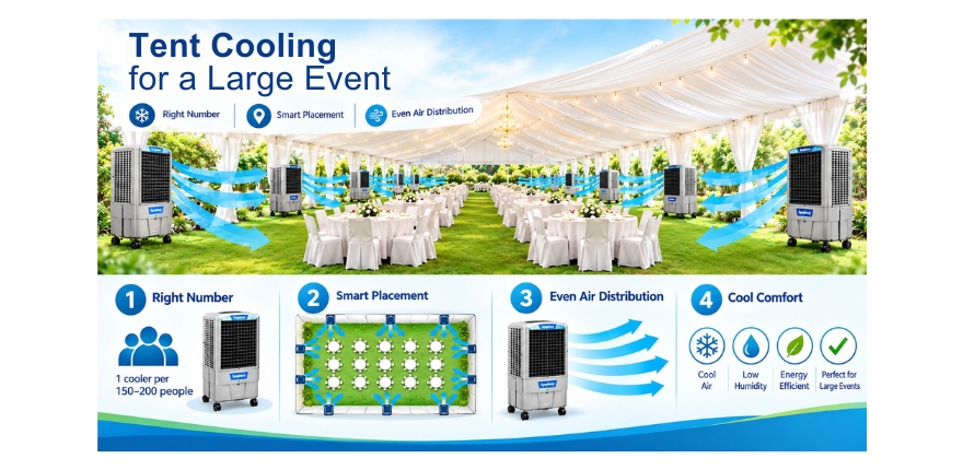 Tent Cooler for Large Space